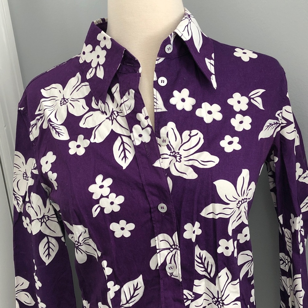 Miu Miu 2003 Y2K Hawaiian button down top